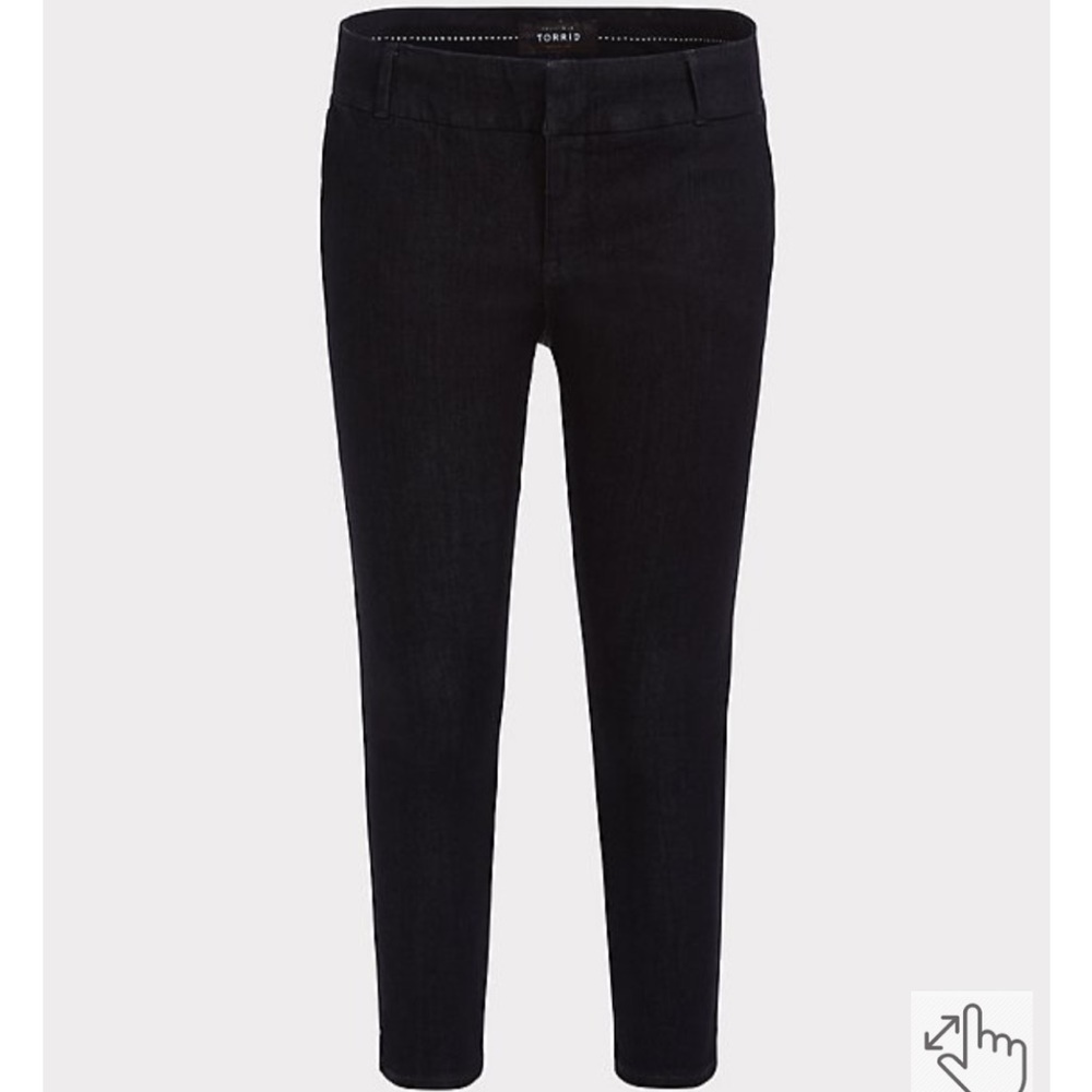 Torrid Crop Classic Skinny Trouser Jeans Dark Wash 18R 18 Regular V - Picture 3 of 8